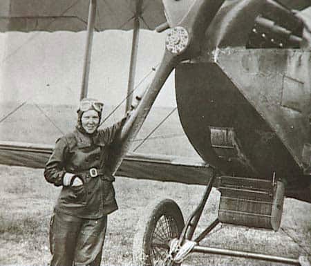 First female fighter pilot in the world