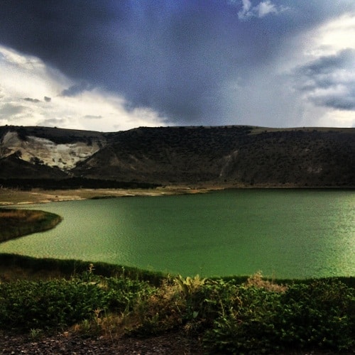 The emerald green lake found while exploring Cappadocia by car (Source: E. Turner)