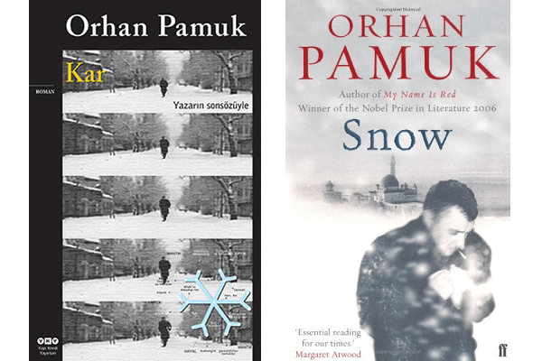 Orhan Pamuk book covers Kar and Snow