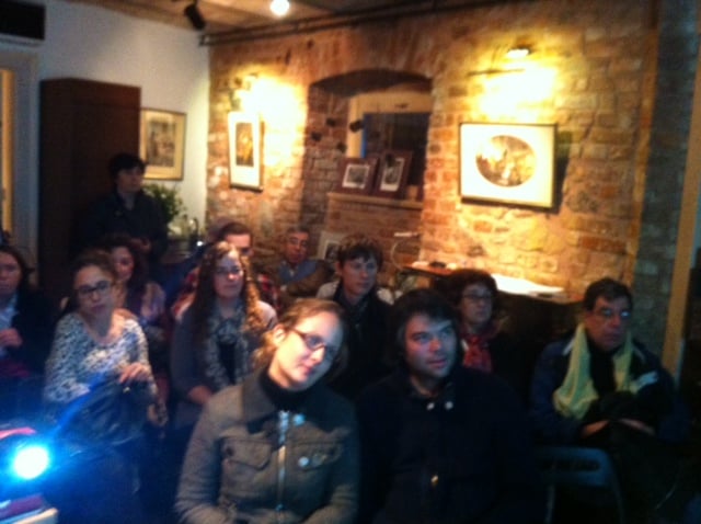 The audience at Dr. Nihal Bursa's talk. 