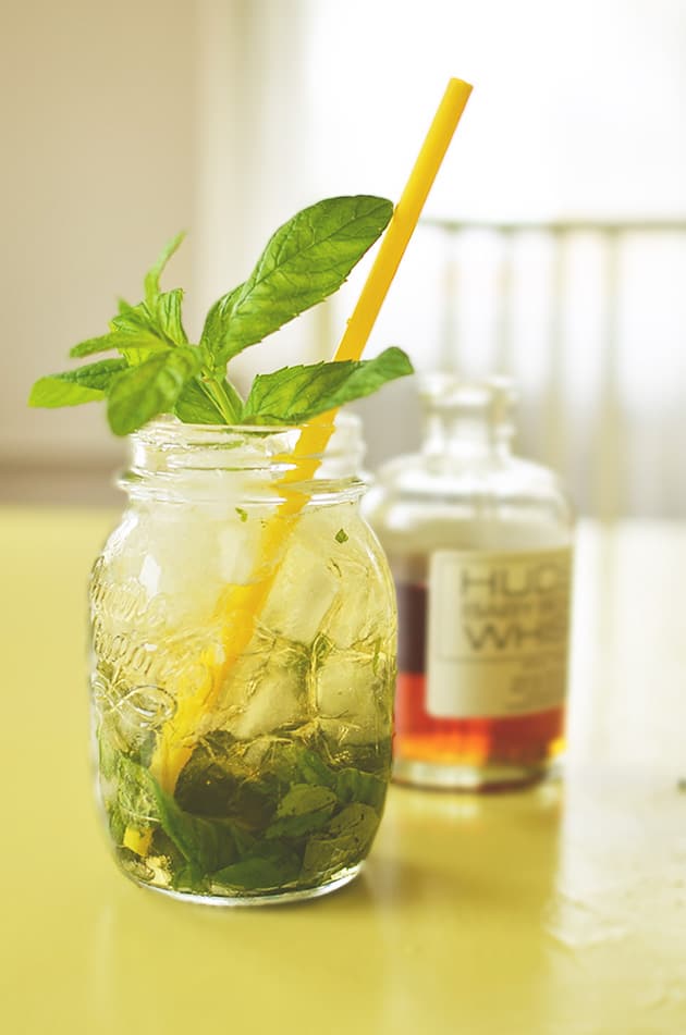 A classic mint julep, a great drink for the summer heat. 