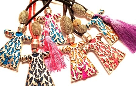 Necklaces from the Kaftan collection, produced and sold by Shibu Design.