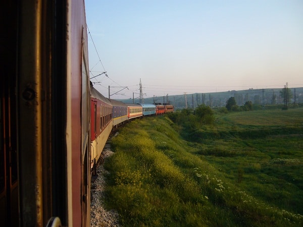 A view from the overnight train from Istanbul to Sofia. 