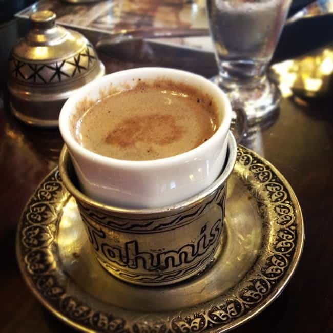 Turkish coffee at Tahmis