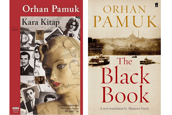 Orhan Pamuk book covers Kara Kitap and The Black Book