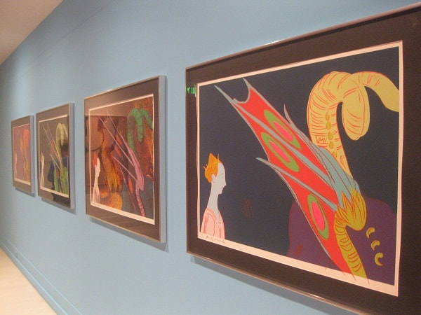 Paintings from Andy Warhol exhibit on display at the Pera Museum in Istanbul