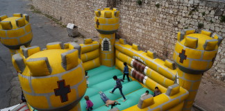Istanbul Welcomes the Yellow Bouncy Castle