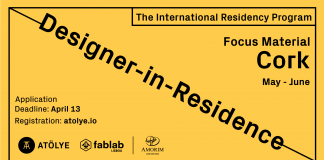 Retrospective – Open Call: Applications for Designer-in-Residence Program @ ATÖLYE designer-in-residence