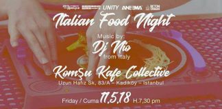 (May 11) Italian Food Night @ Komşu Kafe Collective
