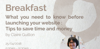 “What You Need to Know Before Launching Your Website” by Claire Guillon – with VIA Pro @ Bistro Français via pro