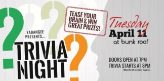 Yabangee Trivia Night #1 @ Bunk Roof yabangee trivia night